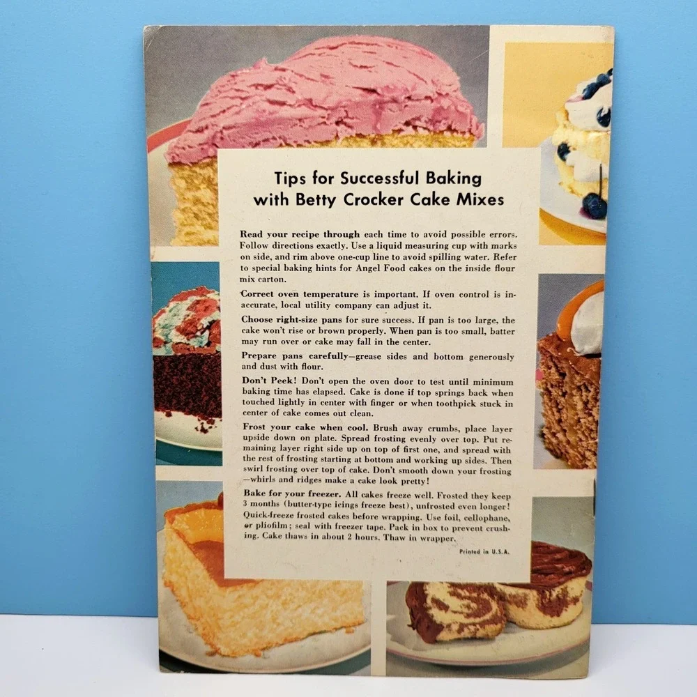 Betty Crocker How To Have‎ The Most Fun With Cake Mixes Recipe Booklet 1950s VTG